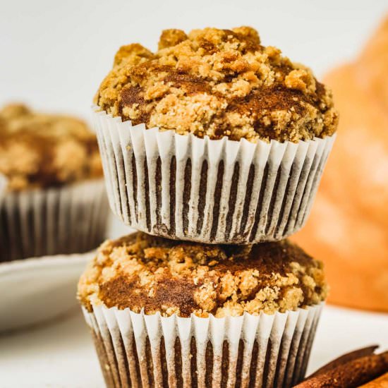 Pumpkin Streusel Muffins - Recipe photo by Sweetly Cakes
