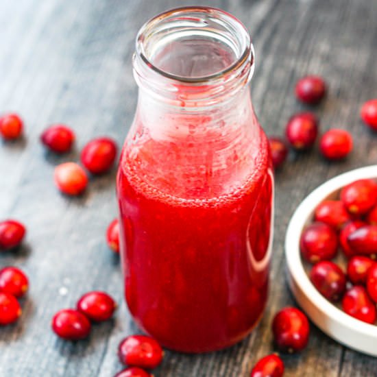 Keto Cranberry Syrup for Mimosas - Recipe photo by MyLifeCookbook