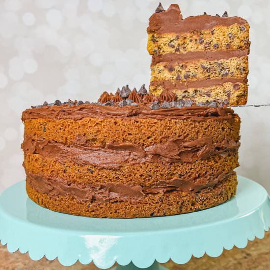 Chocolate Chip Layered Cookie Cake - Recipe photo by scotch_scones