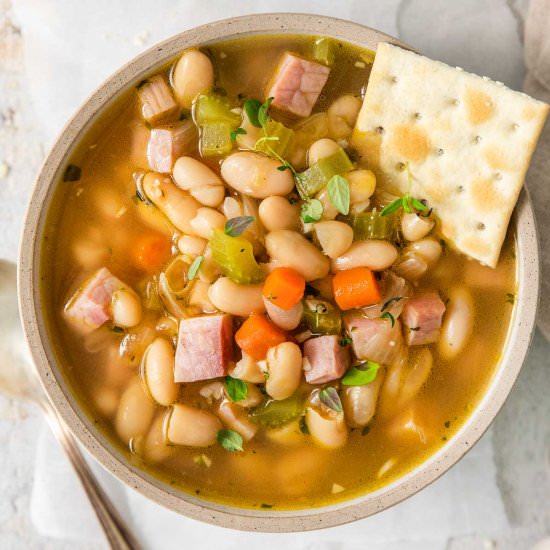 Ham and Bean Soup - Recipe photo by ToSimplyInspire