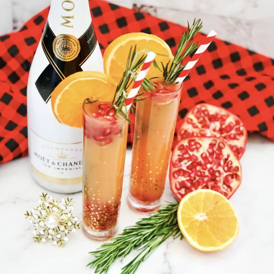 Pomegranate Mimosa Recipe - Recipe photo by Everything Pretty