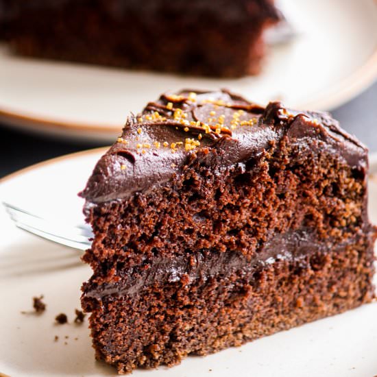 Wellesley Fudge Cake - Recipe photo by The Desserted Girl