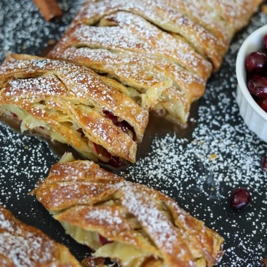 Cranberry and Apple Strudel - Recipe photo by Man Meets Oven