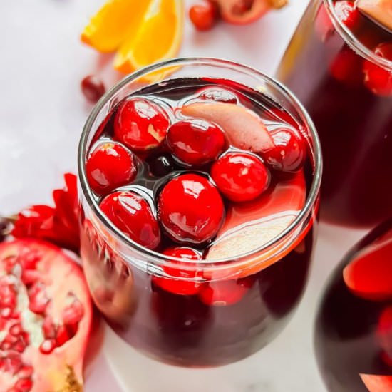 Thanksgiving Sangria - Recipe photo by apaigeofpositivity