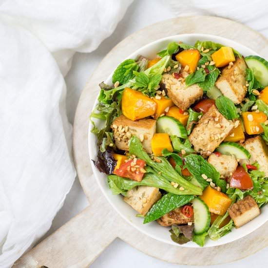 Peking Pumpkin Tofu Salad - Recipe photo by lovefoodnourish