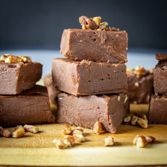 Easy Fudge Recipe (microwave) - Recipe photo by Two Kooks In The Kitchen