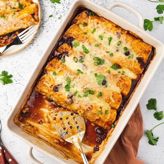 Cranberry-Turkey Enchiladas - Recipe photo by bellyfull