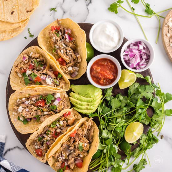 Easy Leftover Turkey Taco Carnitas - Recipe photo by thefreshcooky