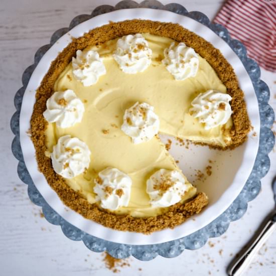 No Bake Eggnog Cream Pie - Recipe photo by thefreshcooky