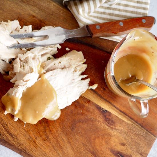 Best Turkey Giblet Gravy Recipe - Recipe photo by thefreshcooky