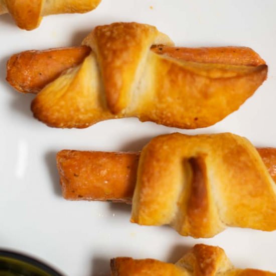 Pigs in a blanket - Recipe photo by contentednesscooking