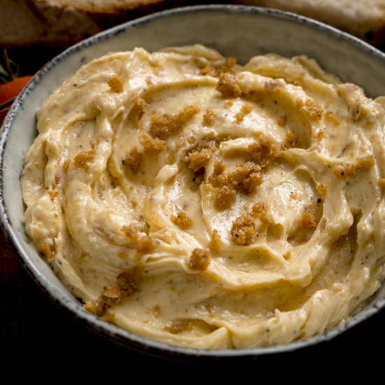 Chicken Skin Butter - Recipe photo by KitchenSanctuary