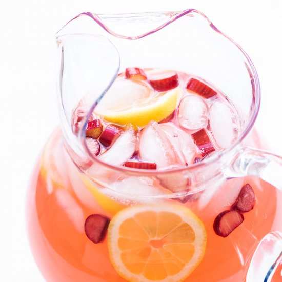 Rhubarb Lemonade - Recipe photo by The Endless Meal