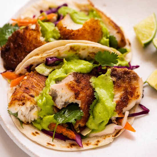 Baja Fish Tacos - Recipe photo by The Endless Meal