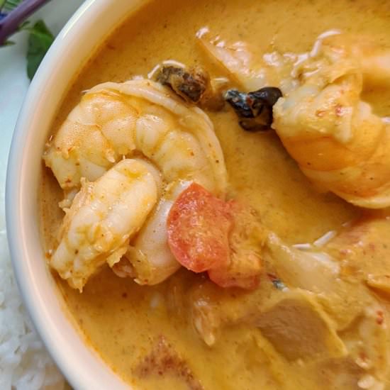 Shrimp Panang Curry - Recipe photo by www.jamilghar.com
