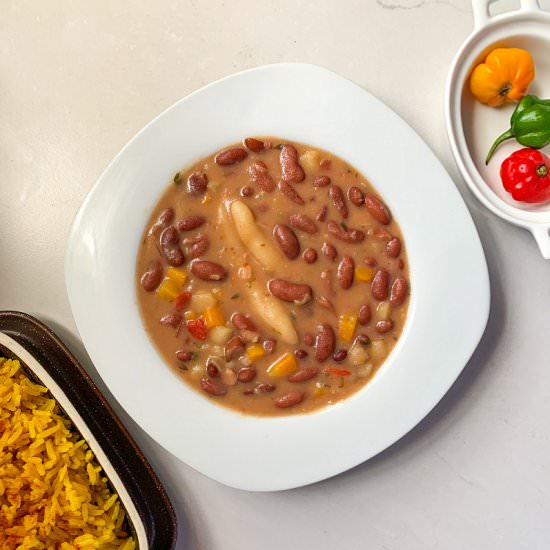 Jamaican Vegan Stew Peas - Recipe photo by Loveleerecipes