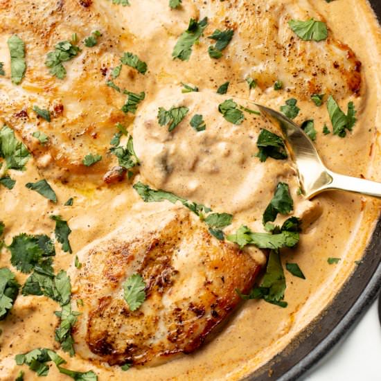 creamy southwest chicken - Recipe photo by saltandlavender