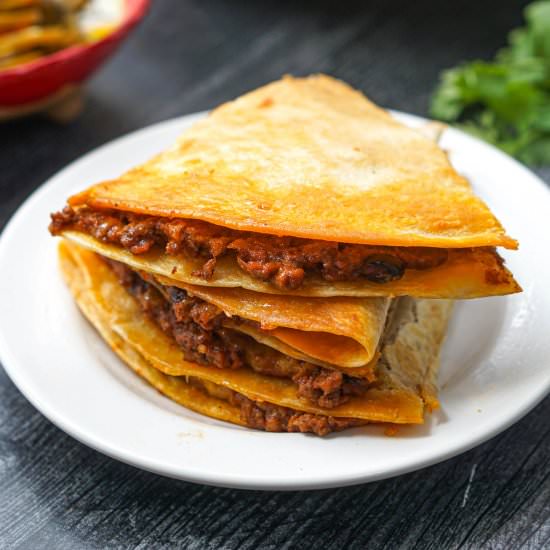 Oven Baked Chili Cheese Quesadillas - Recipe photo by MyLifeCookbook