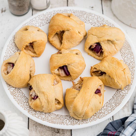 Leftover Turkey Roll Ups - Recipe photo by thecaglediaries