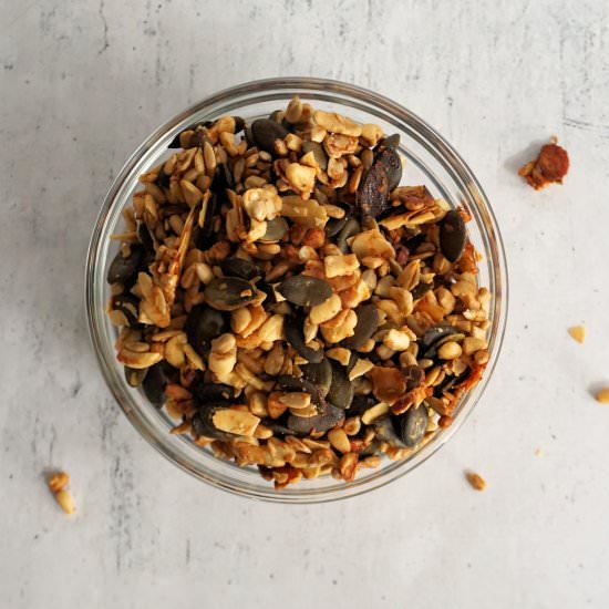roasted seed topping - Recipe photo by Cuisine Fiend