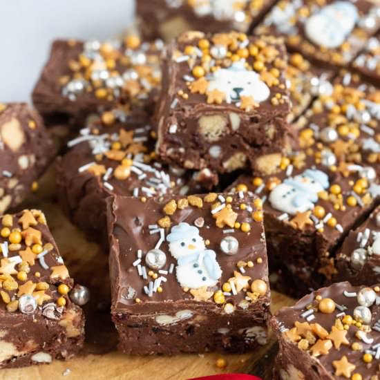 Christmas Chocolate Tiffin - Recipe photo by effortlessfoodie