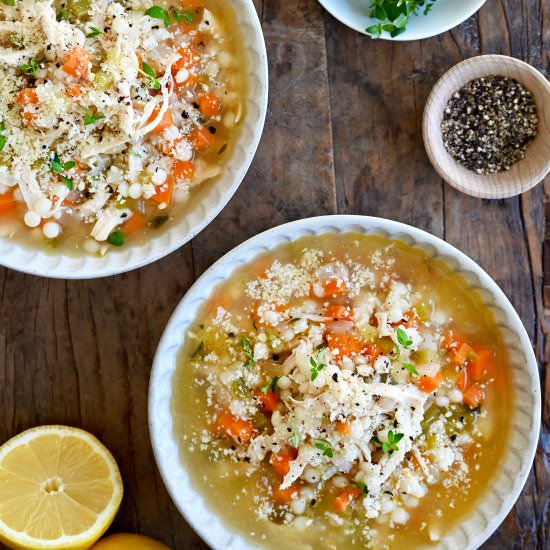 Quick Leftover Turkey Soup - Recipe photo by justataste