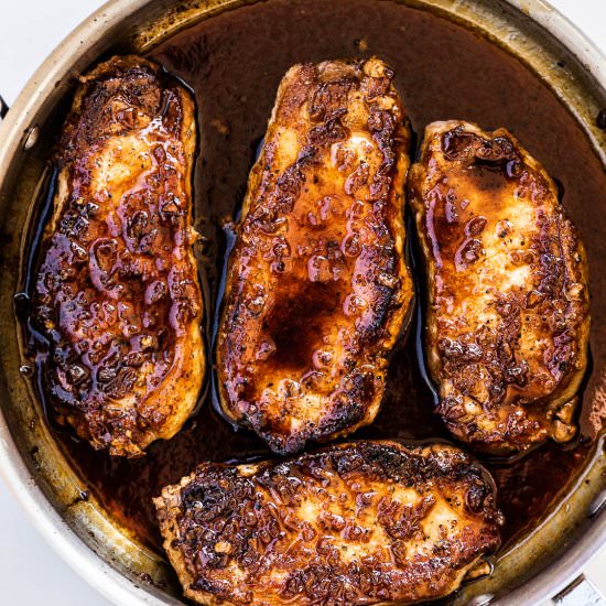 Honey Garlic Pork Chops - Recipe photo by The Endless Meal