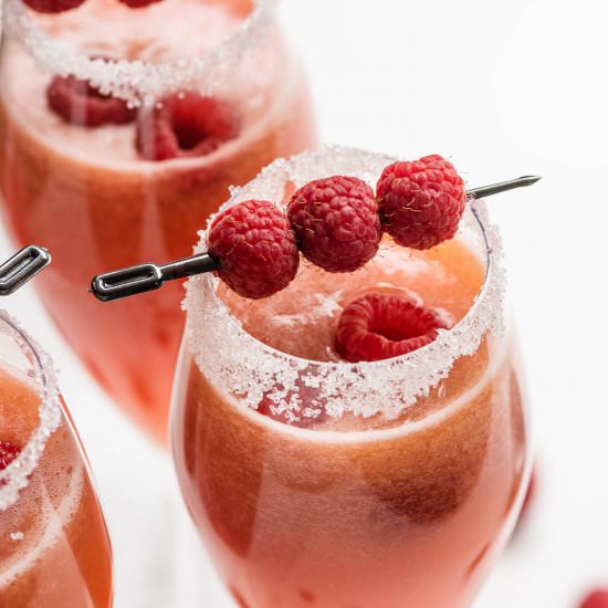Raspberry Mimosa - Recipe photo by The Endless Meal