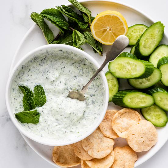 Mint Tzatziki - Recipe photo by The Endless Meal