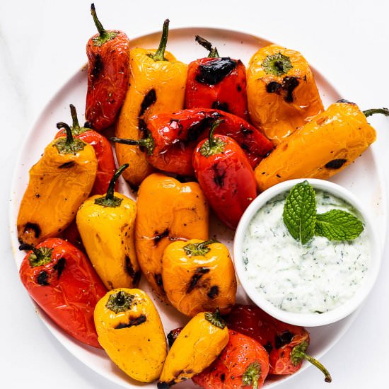 Grilled Mini Peppers - Recipe photo by The Endless Meal