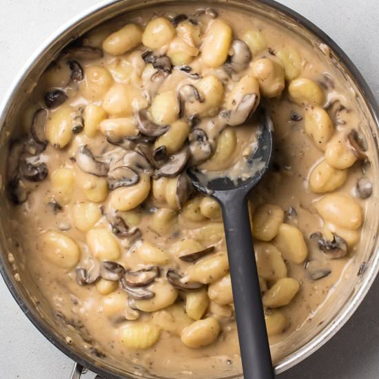 Creamy Mushroom Gnocchi - Recipe photo by lifeasastrawberry