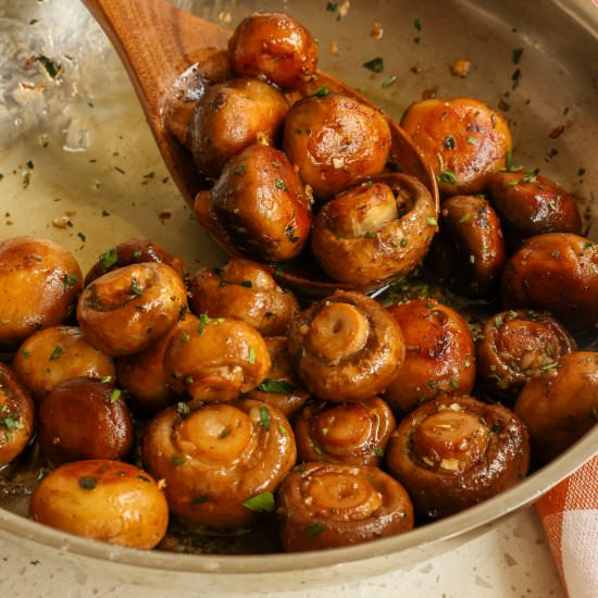 Garlic Butter Mushrooms - Recipe photo by Small Town Woman