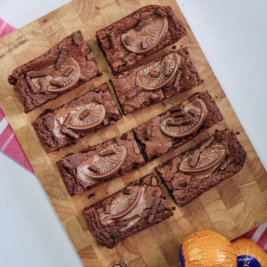 Chocolate Orange Brownies - Recipe photo by Daisy Cake Company