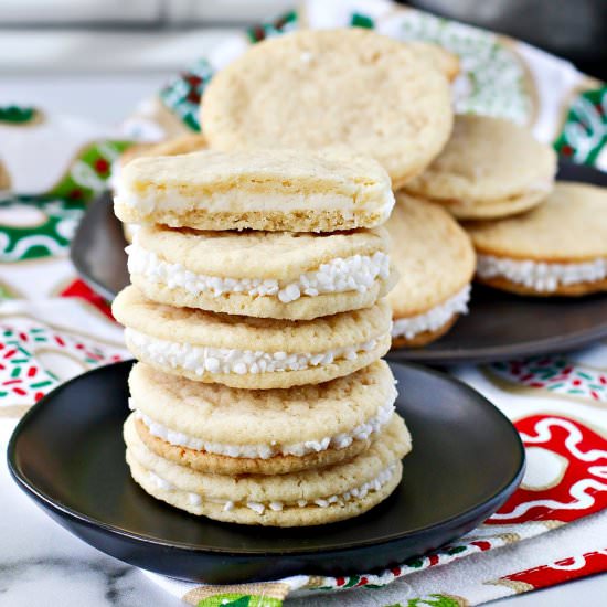 Peppermint Sandwich Cookies - Recipe photo by karenskitchenstories