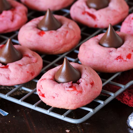 Cherry Kiss Cookies - Recipe photo by thekitchenismyplayground