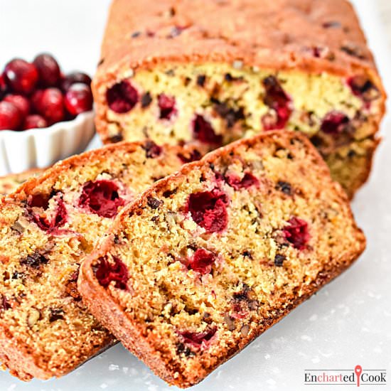 Cranberry Chocolate Chip Bread - Recipe photo by Encharted Cook