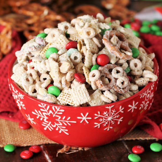 Reindeer Chow - Recipe photo by thekitchenismyplayground