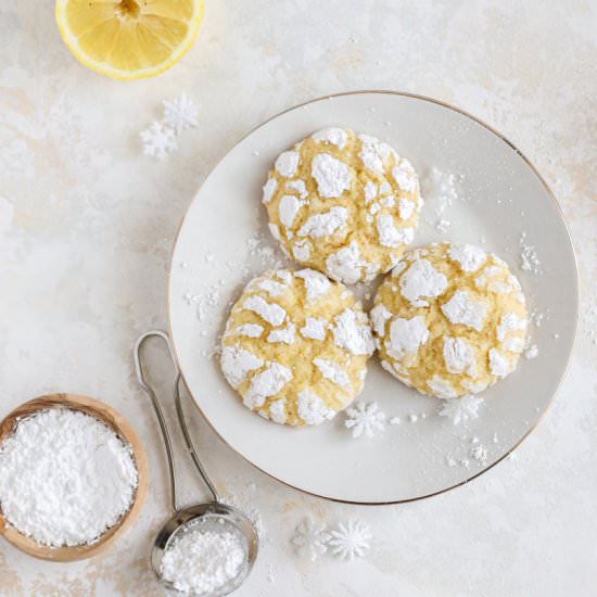 Lemon Crinkle Cookies - Recipe photo by farmflavor