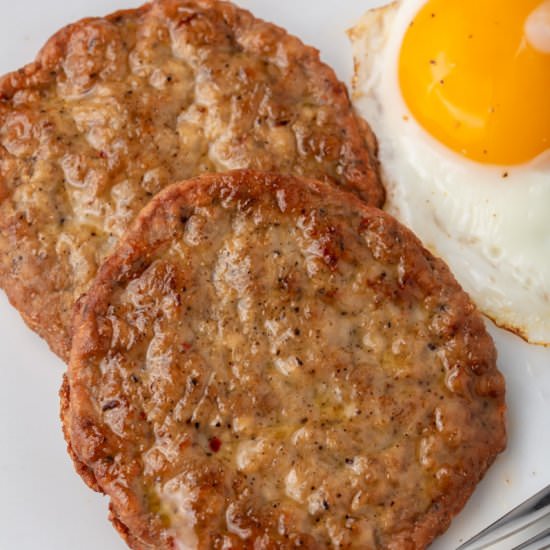 Air Fryer Sausage Patties - Recipe photo by Air Fryer Eats
