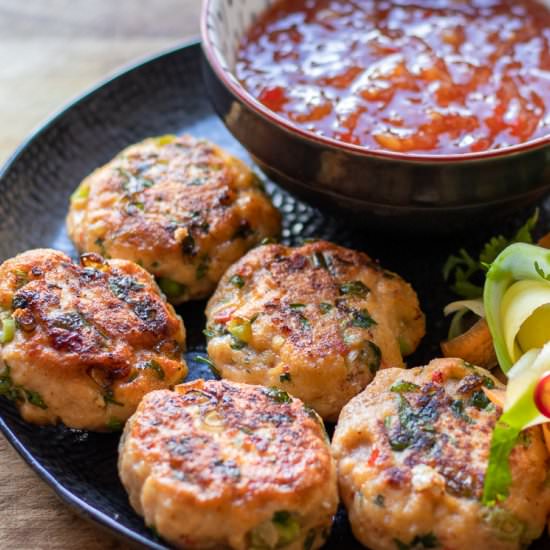 Thai Fish Cakes - Recipe photo by Cooking Gorgeous