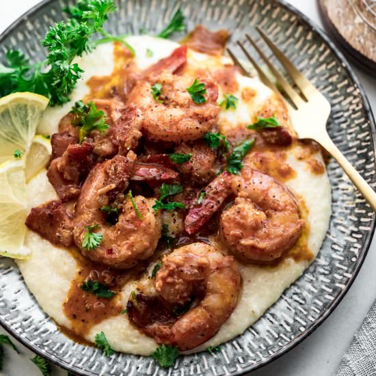 Cajun Shrimp and Grits - Recipe photo by shutterandmint