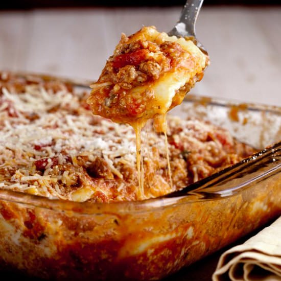Baked Ravioli Casserole - Recipe photo by chewoutloud
