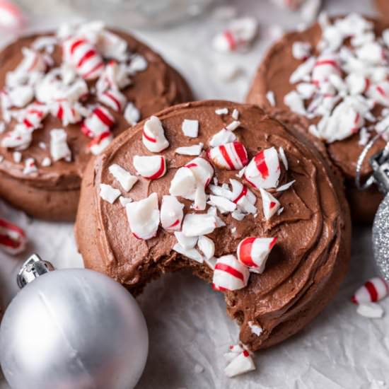 Frosted Chocolate Peppermint Cookie - Recipe photo by ihearteating