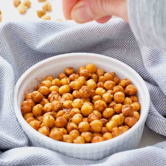 Crispy Air Fryer Chickpeas - Recipe photo by joskitchenlarder