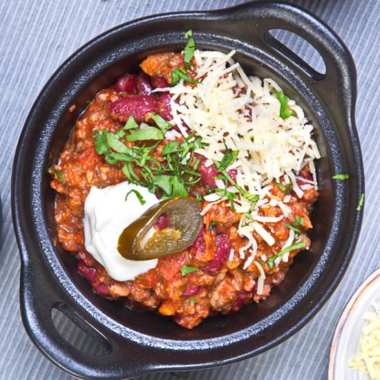 Bison Chili - Recipe photo by inthekitchnet