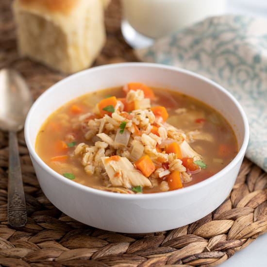 Turkey Barley Soup - Recipe photo by BeyondtheCoop