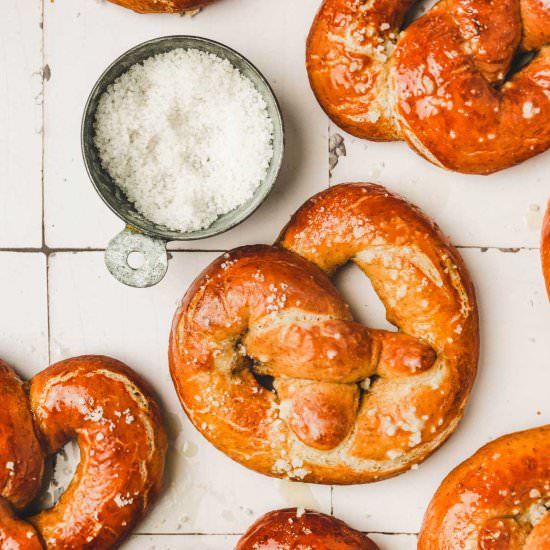 Soft German Pretzels - Recipe photo by Sweetly Cakes