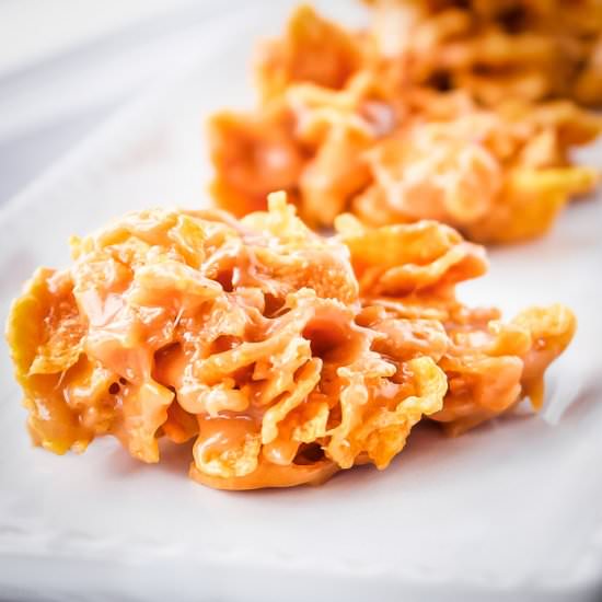 Peanut Butter Cornflake Cookies - Recipe photo by dizzybusyandhungry