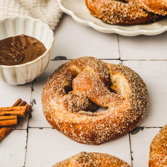 Cinnamon sugar Pretzels - Recipe photo by Sweetly Cakes