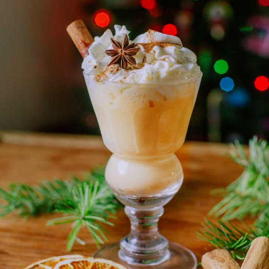 Bombardino Italian Eggnog Cocktail - Recipe photo by HIldaskitchenblog
